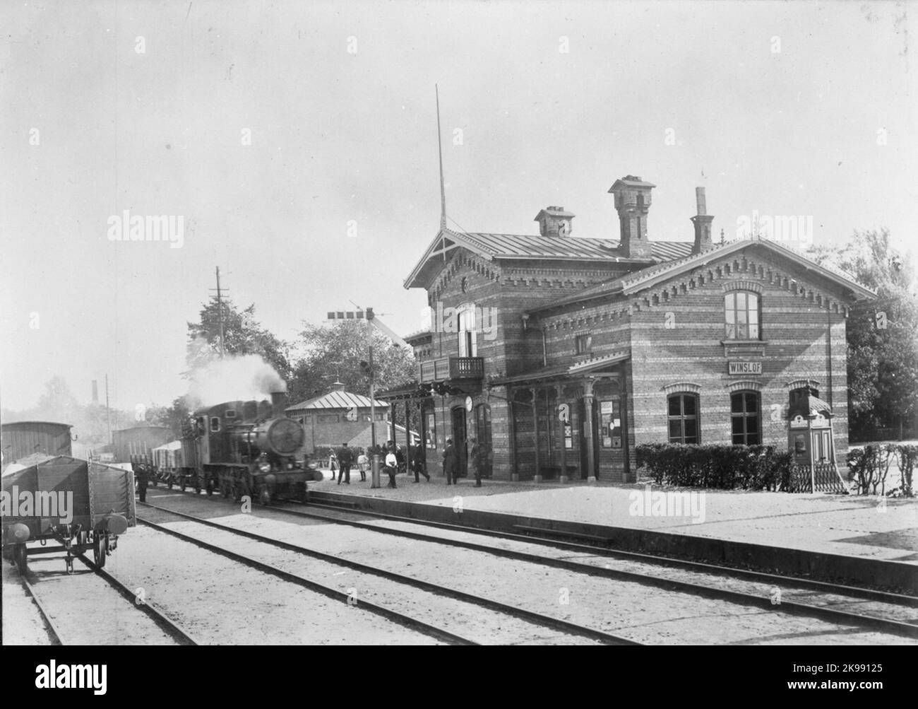 Station built in 1865. One and onehalfstory station house in brick
