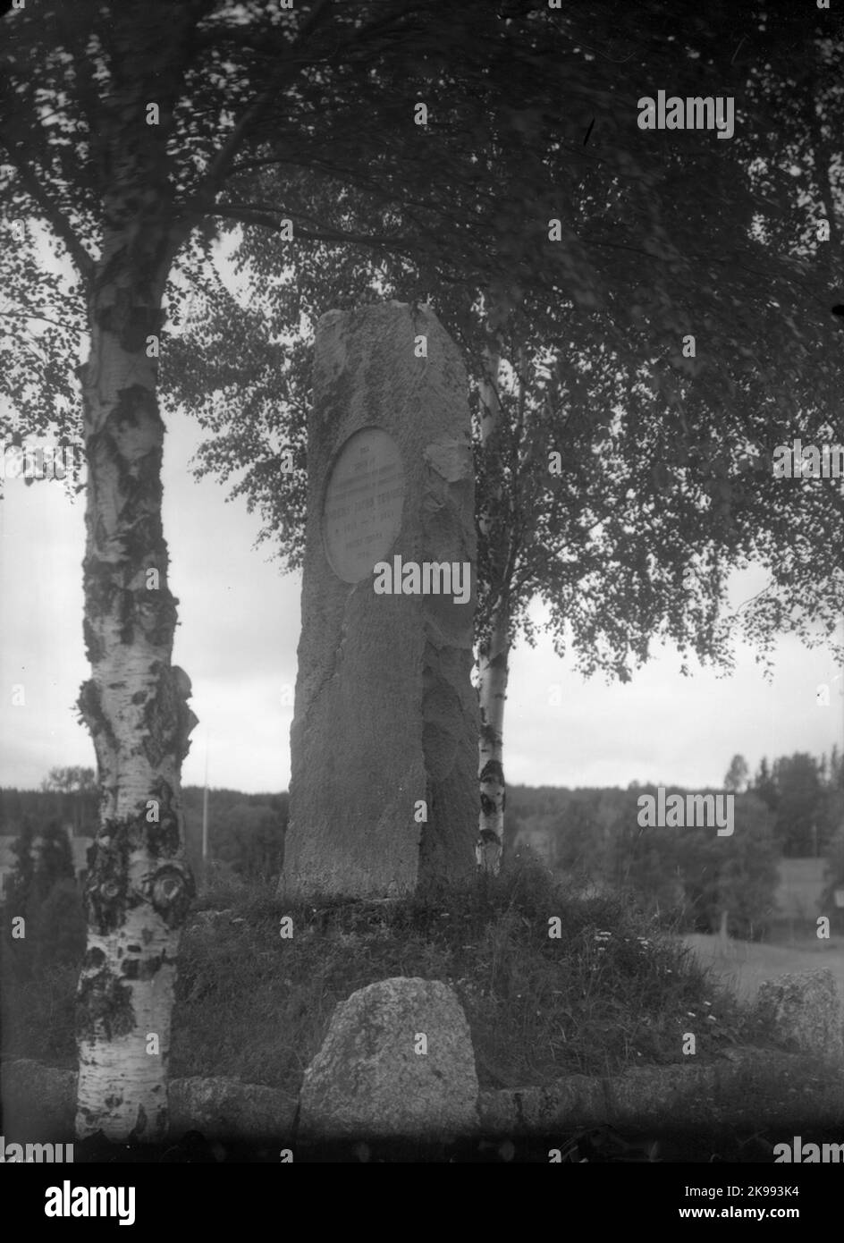 Memorial stone over Anders Jacob Thomee Stock Photo Alamy