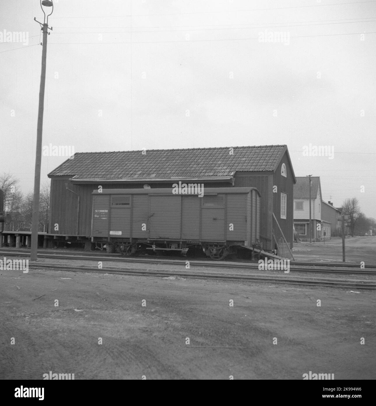 The State Railways, SJS GSP 300138.Station built in 1922. One -story ...