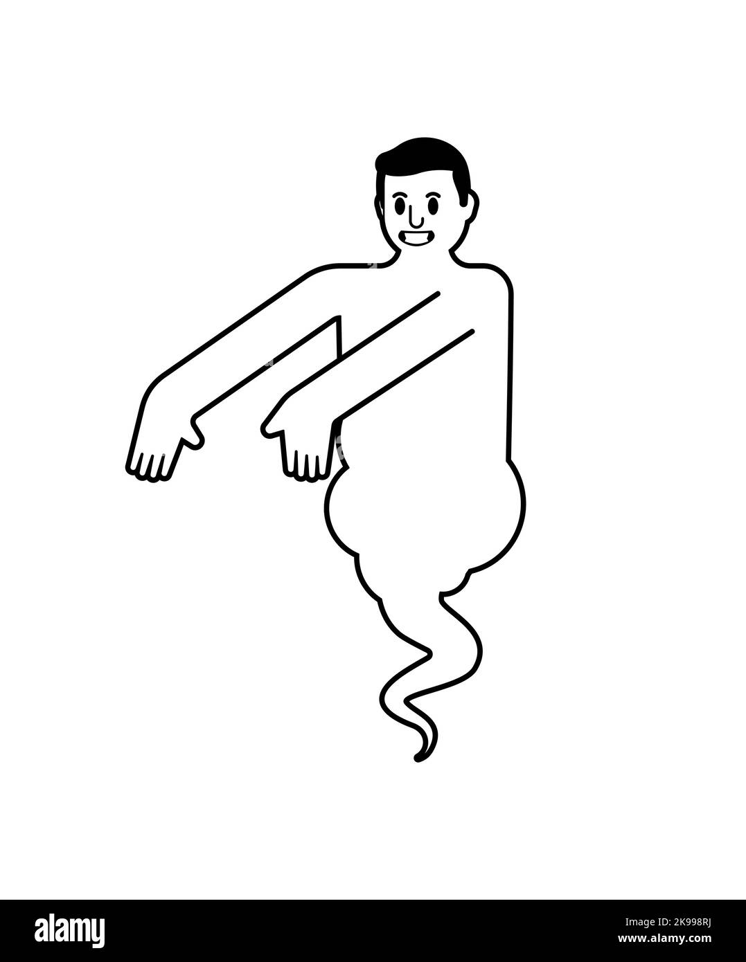 Man levitating spirit Stock Vector Images Alamy