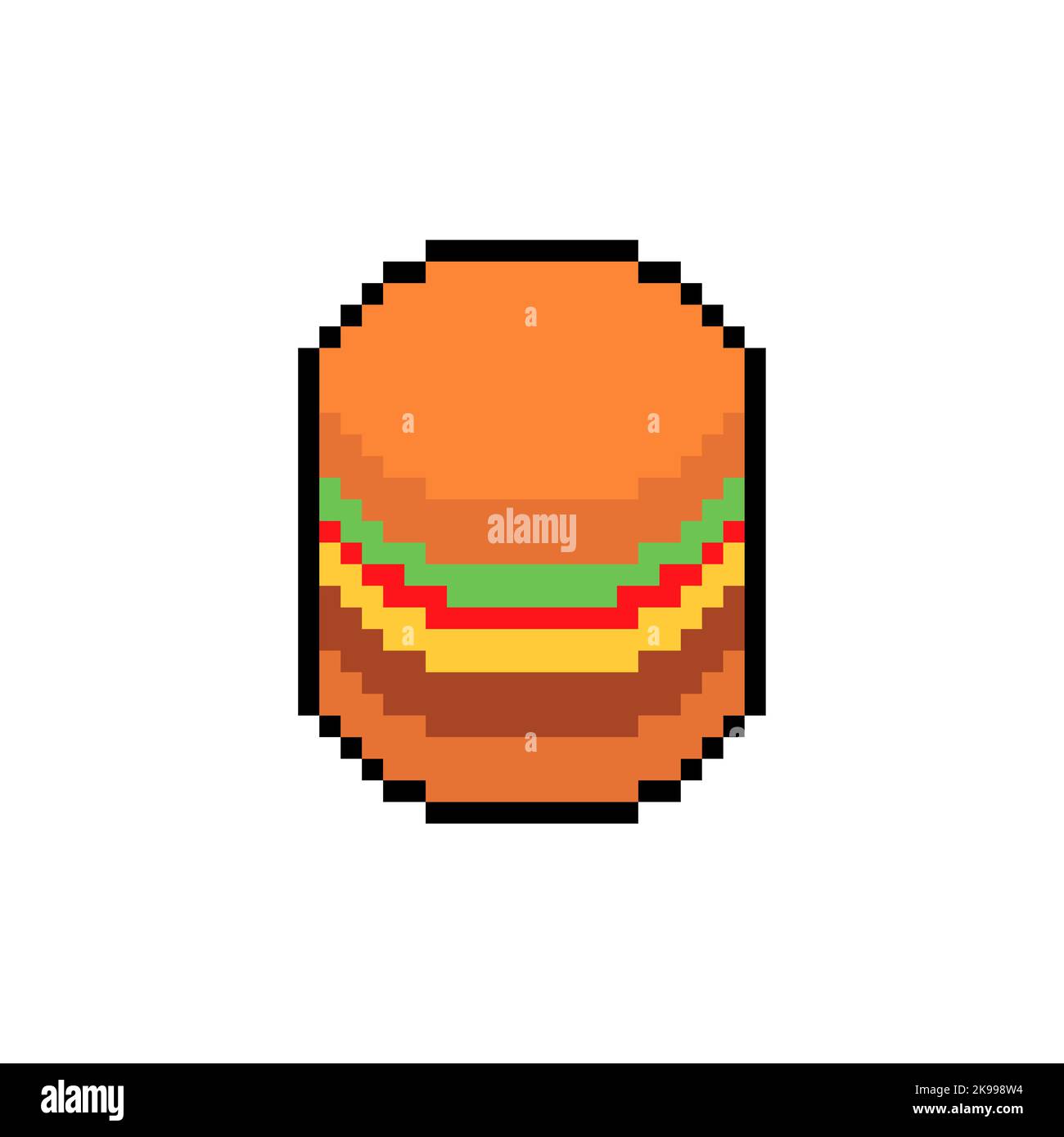 fast food pixel art set of icons, vintage, 8 bit, 80s, 90s games