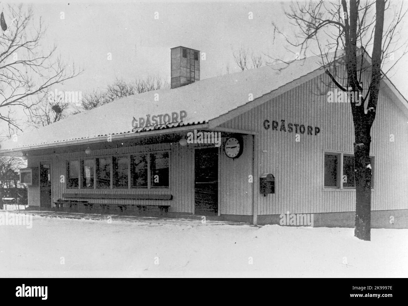 Grästorp Station House Stock Photo - Alamy