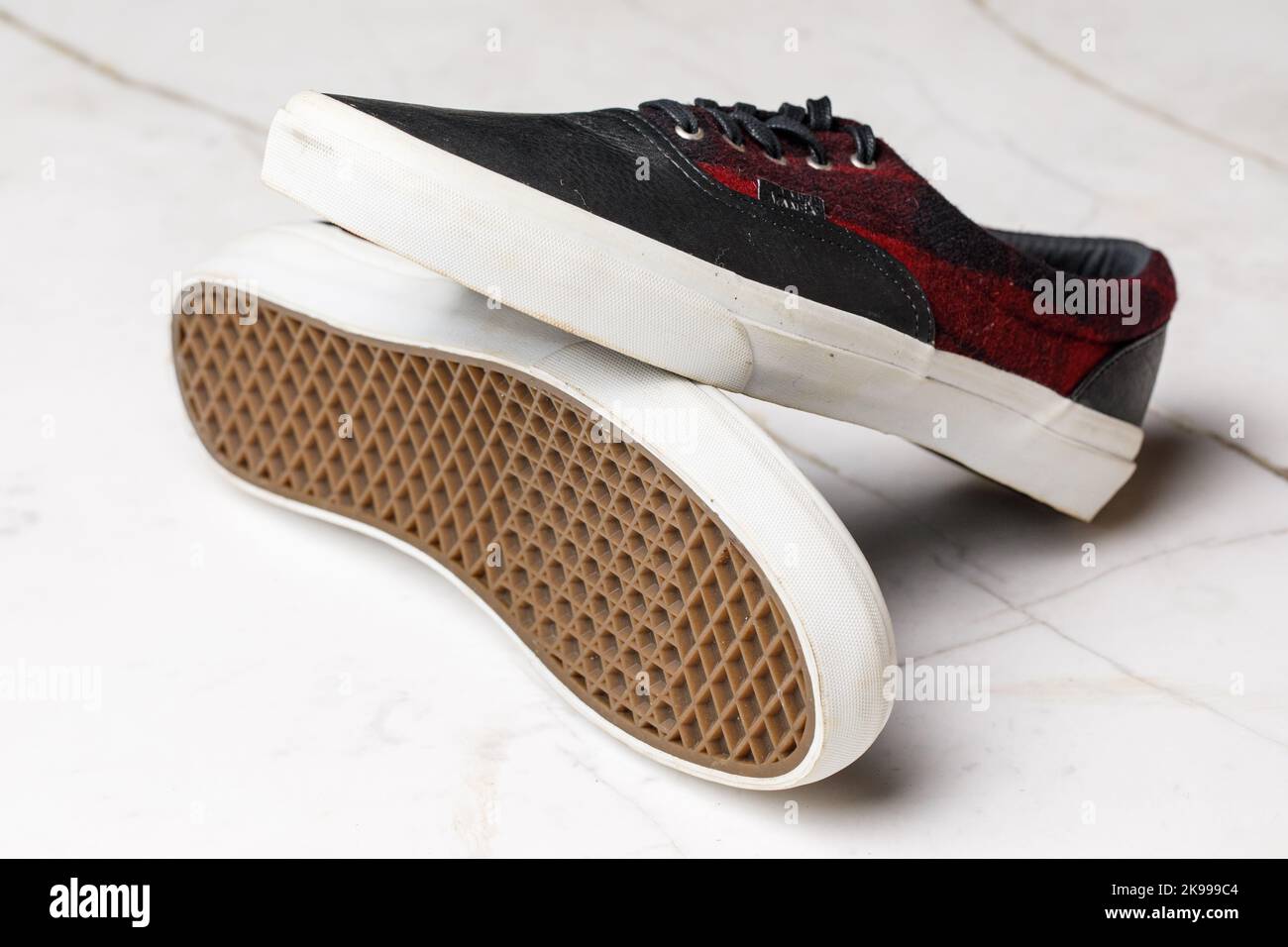 Red vans shoe hi-res stock photography and images - Alamy