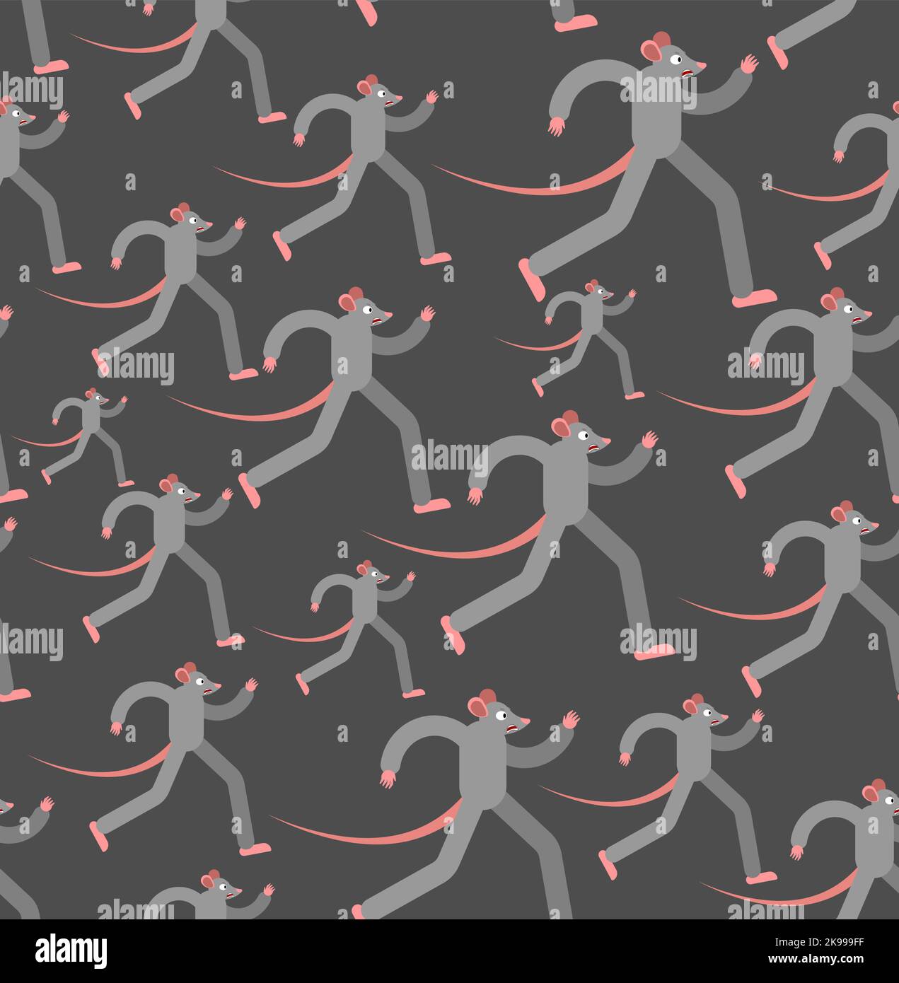 Mouse is running pattern seamless. rats run background. Baby fabric ...