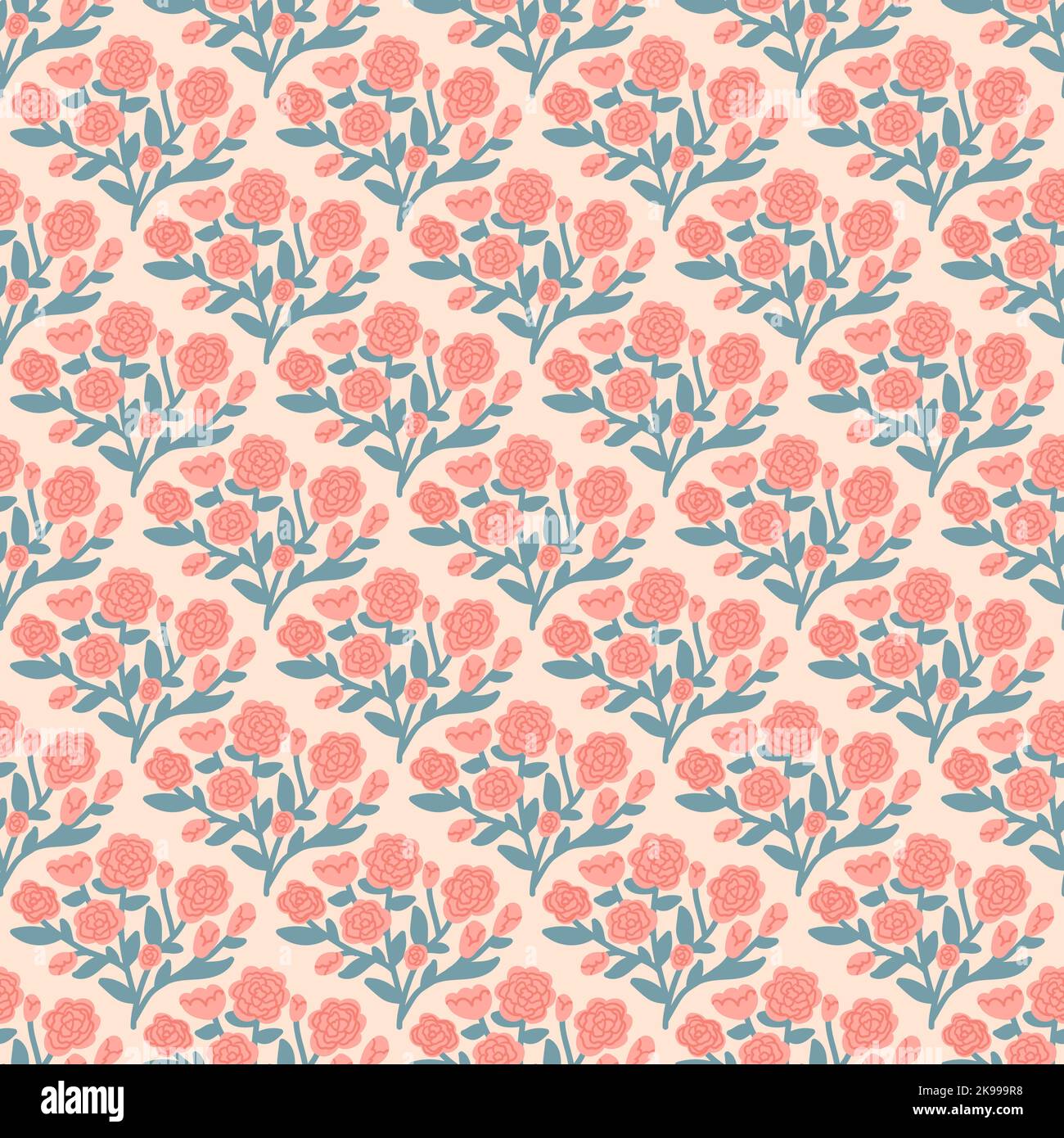 Damask flower pattern hi-res stock photography and images - Alamy
