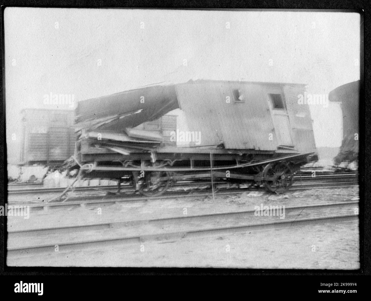 Train accident at Alvhem Stock Photo Alamy