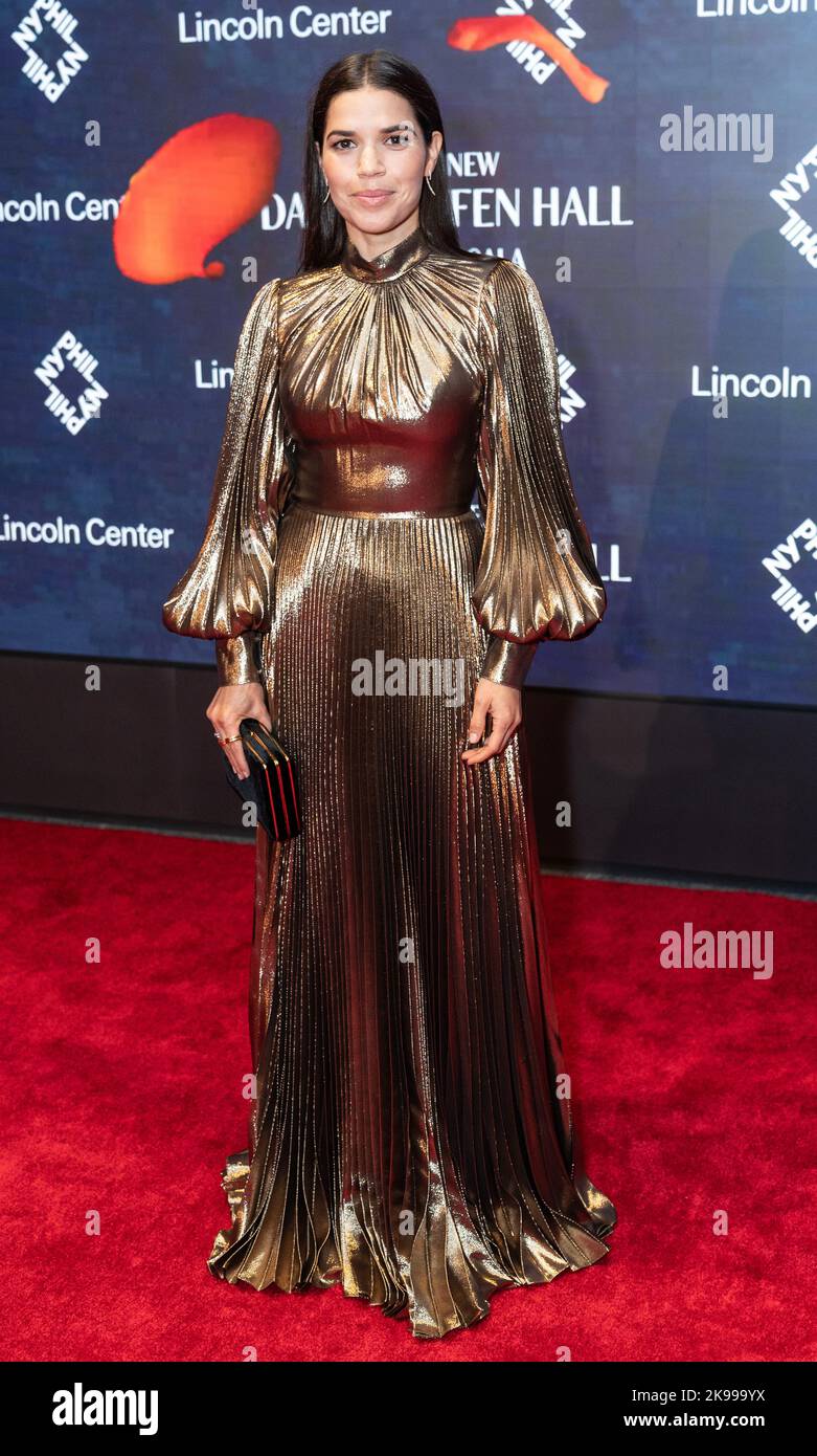 America Ferrera attends New York Philharmonic gala celebrating opening