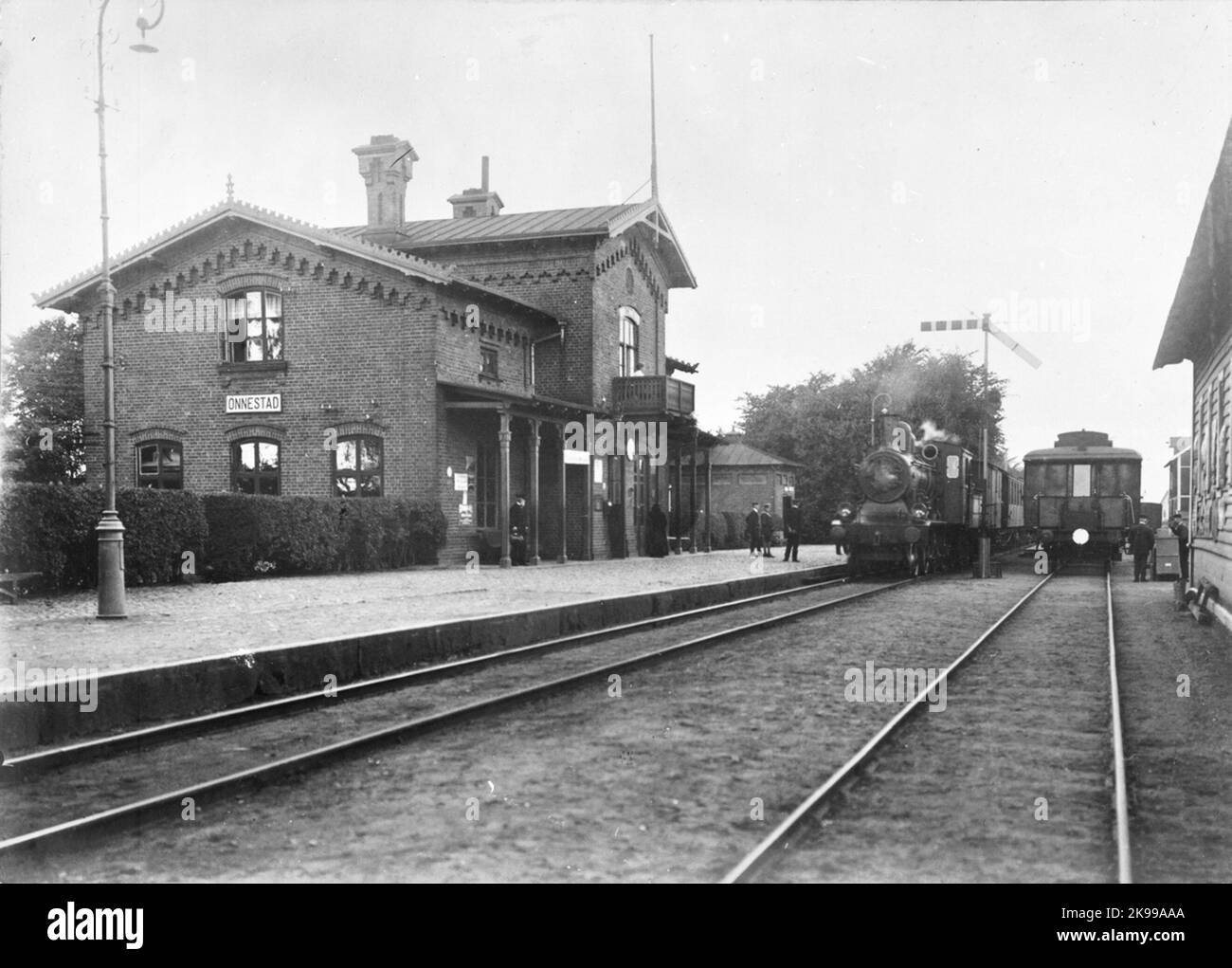 Önnestad station was opened in 1865. One and onehalfstory station