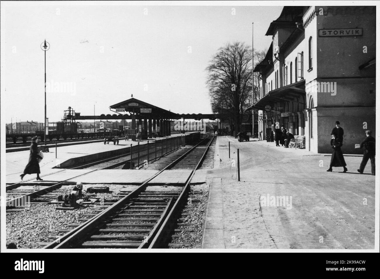 Storvik's railway station Stock Photo Alamy