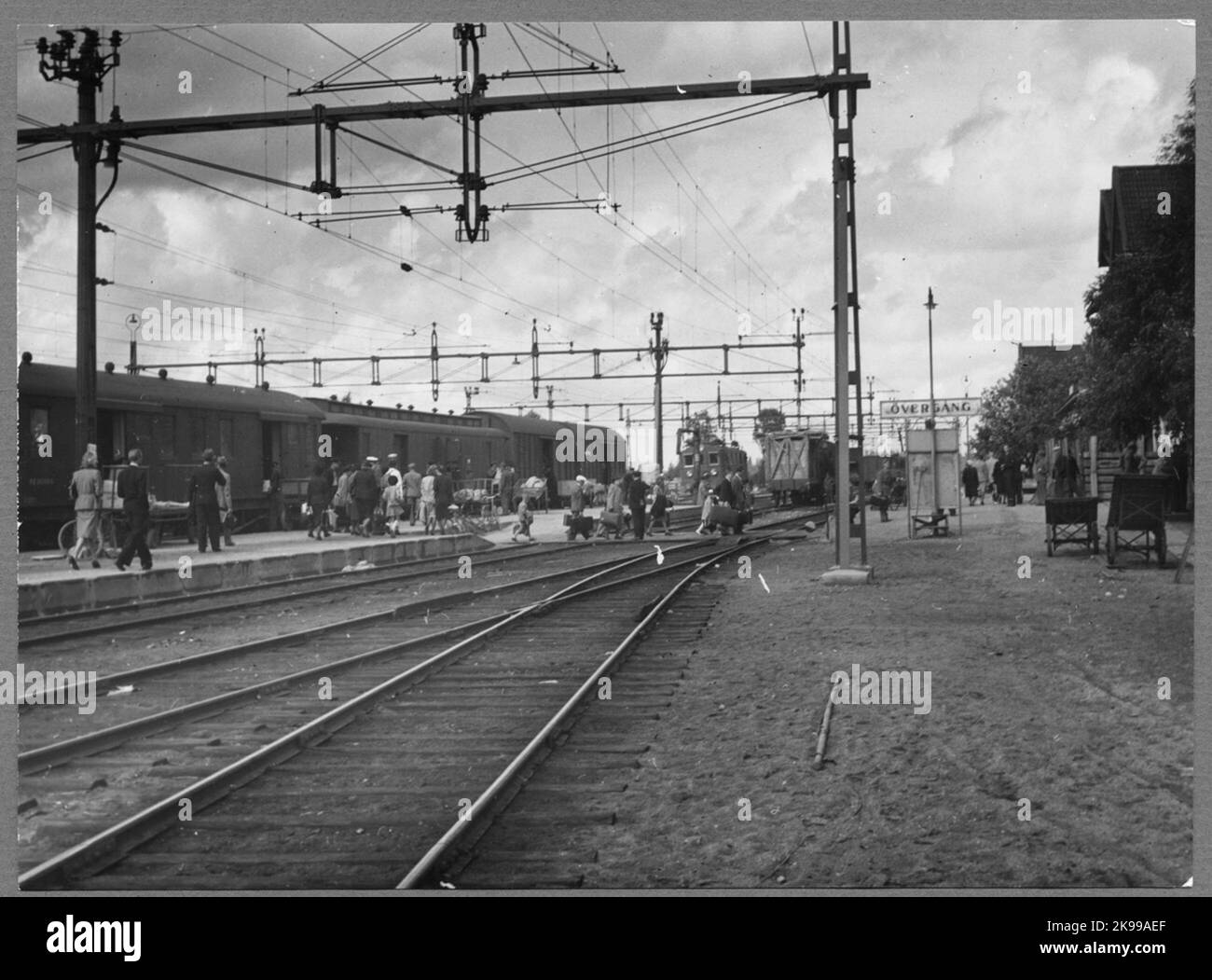Station opened in 1894. In conjunction with the Skelleftebanan opening