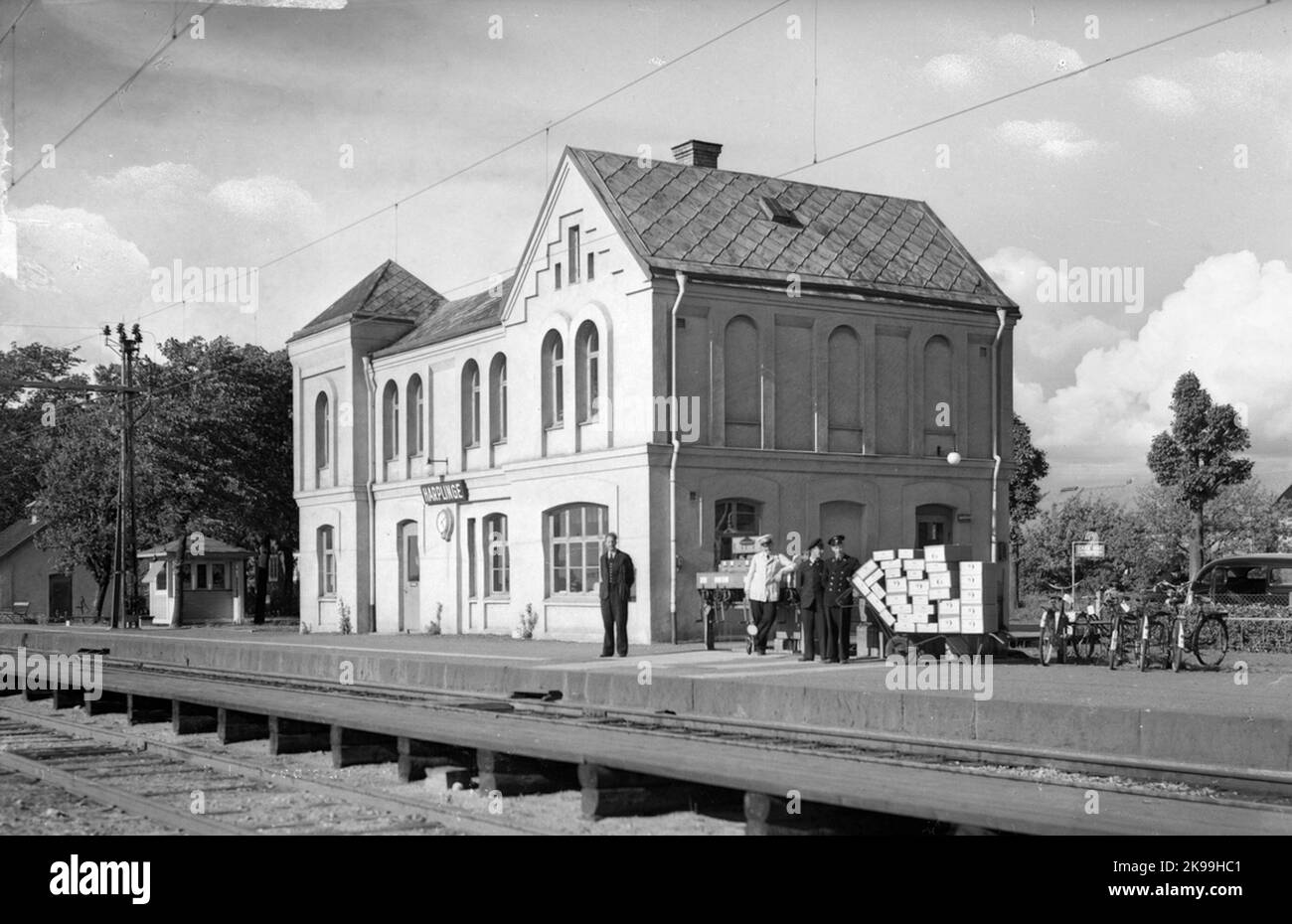 Harplinge station. Stock Photo