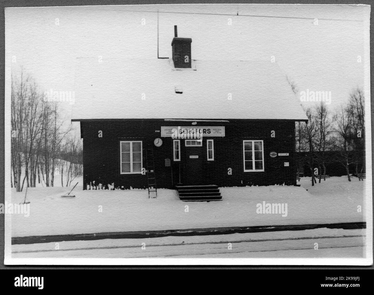 Bergfors station was opened in 1903 with station house in wood