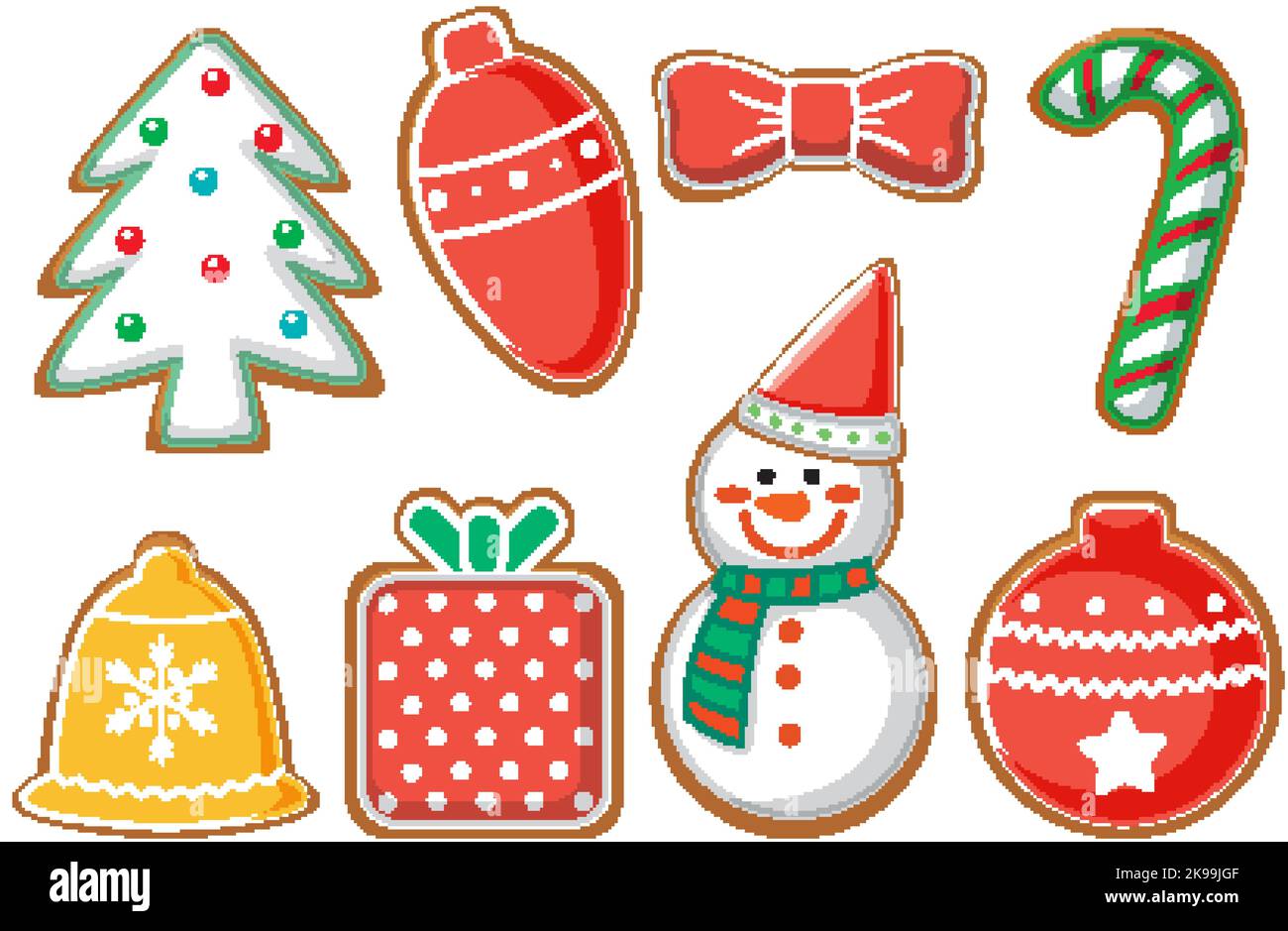 Christmas decoration elements collection illustration Stock Vector ...