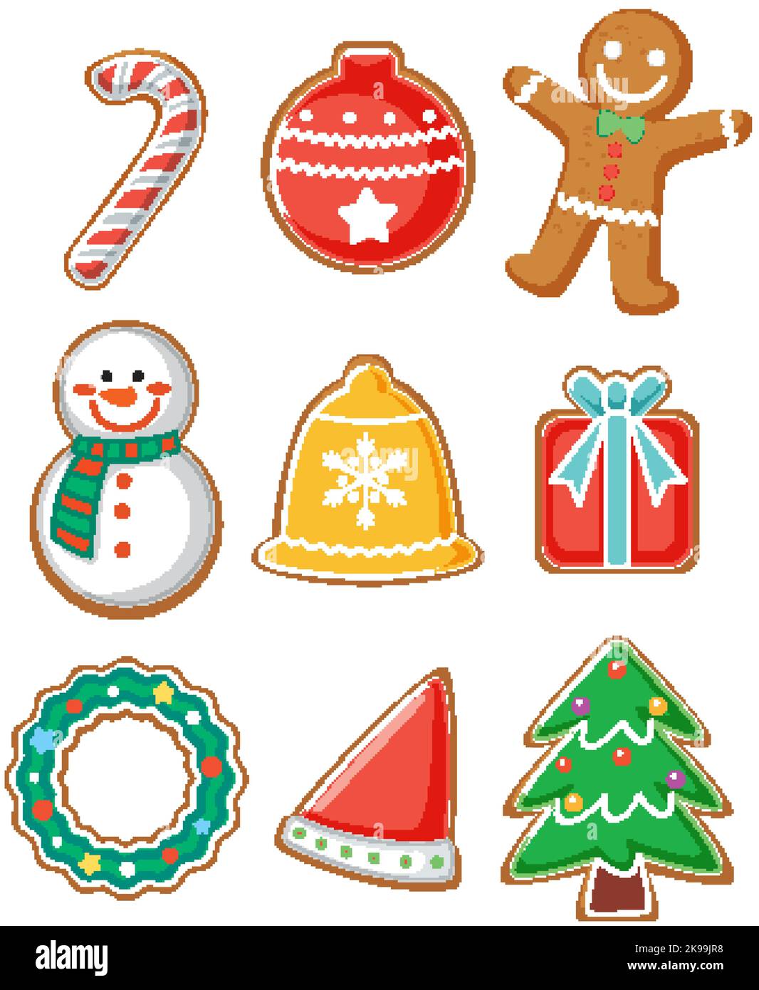 Christmas decoration elements collection illustration Stock Vector ...