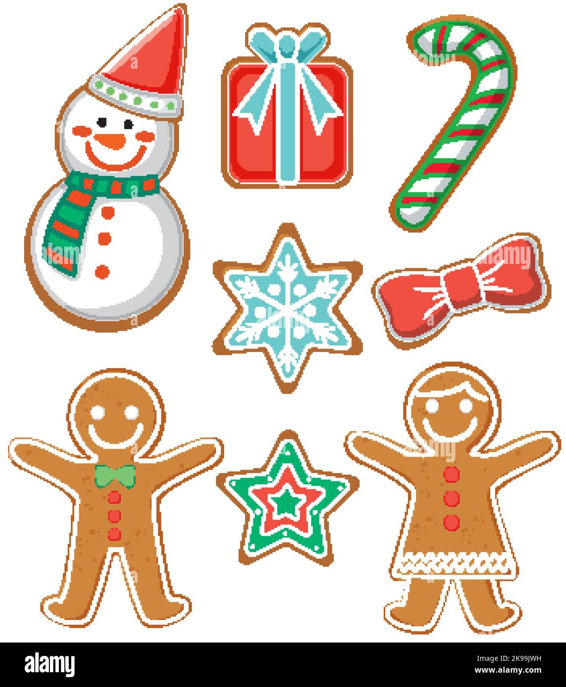 Christmas decoration elements collection illustration Stock Vector ...