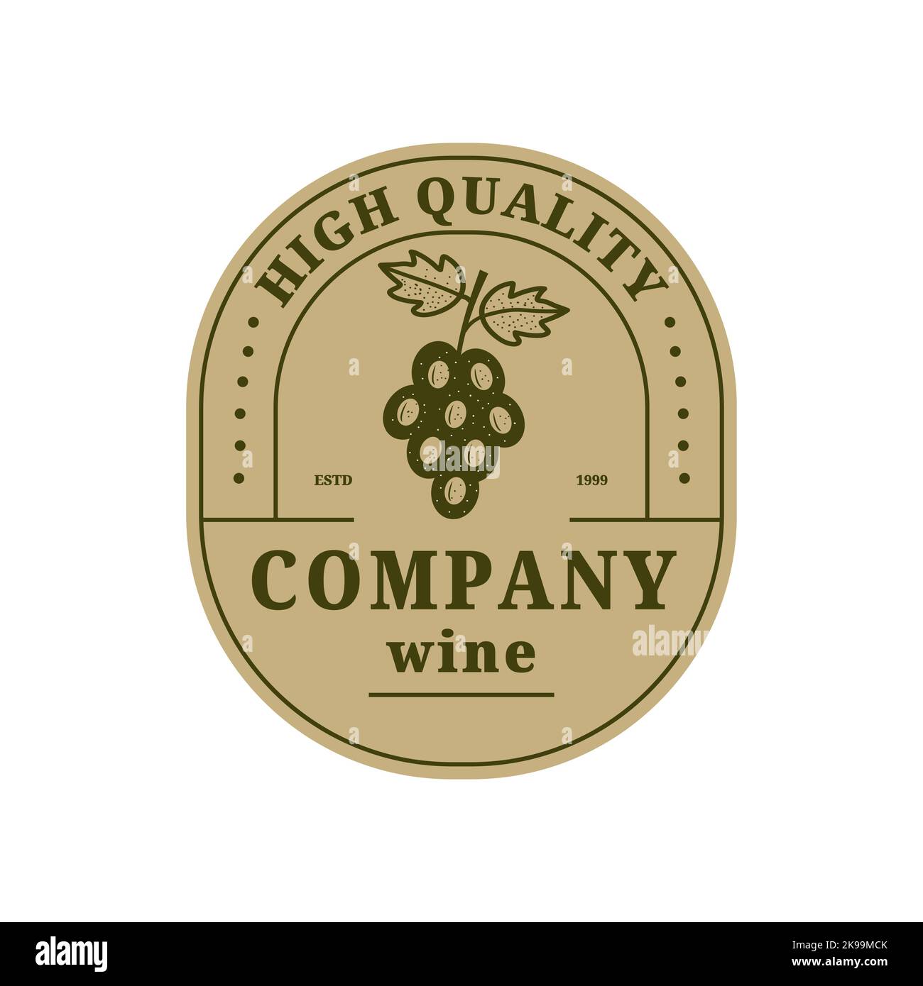 Design label for wine, wine shop, restaurant menu, wine brand and