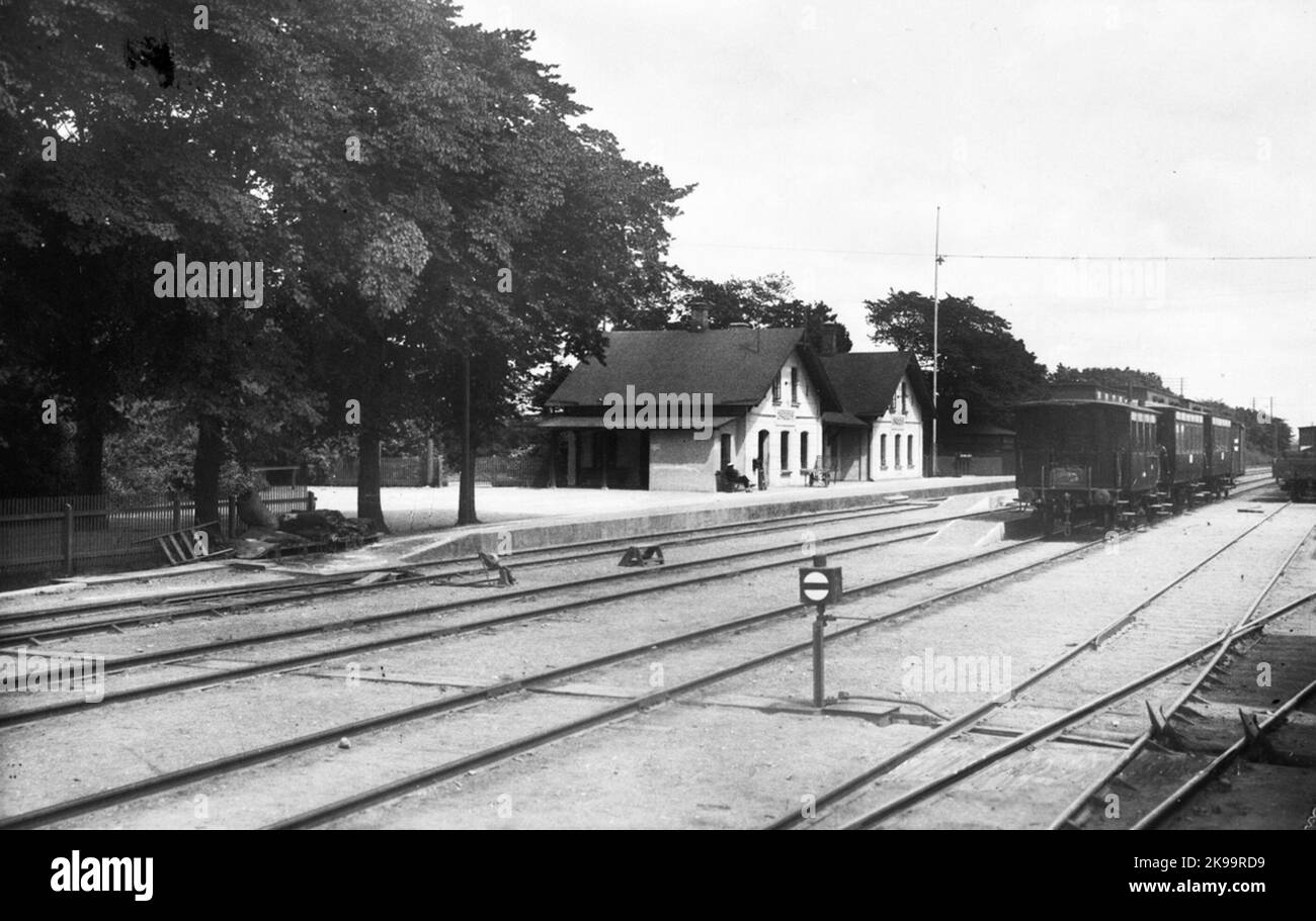 Malmö - Ystads Railway MyJ, Rydsgård Railway Station. Stock Photo