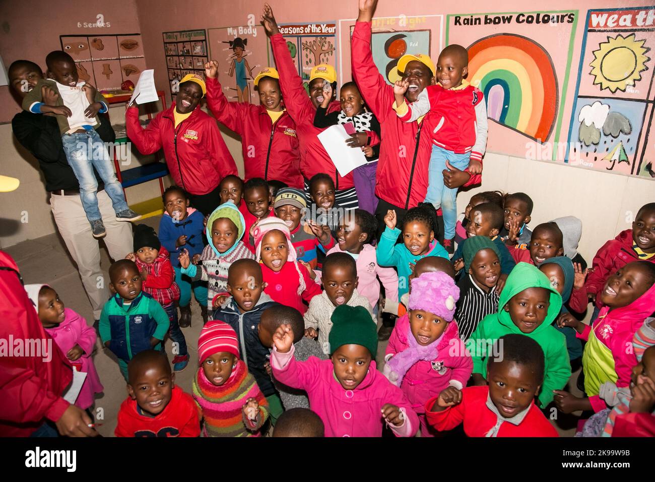 Johannesburg, South Africa August 6, 2015 Young African children at