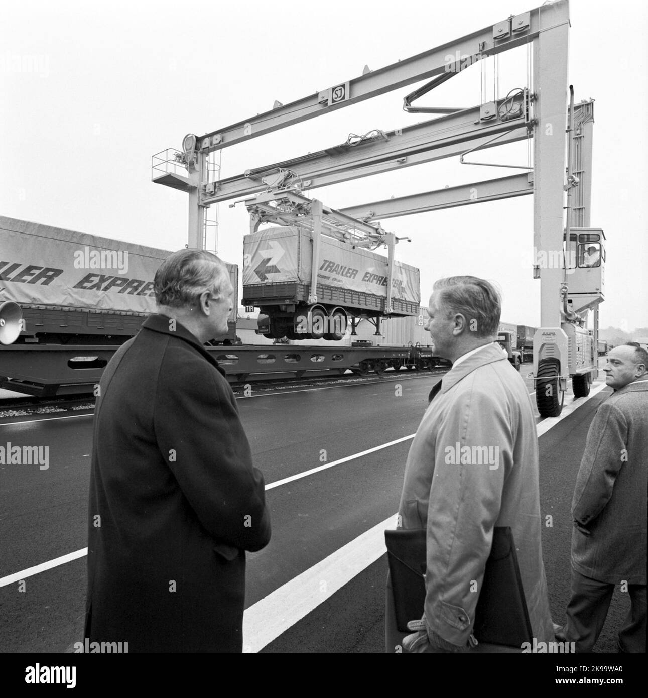 Container terminal. SLPS. Director General Erik Upmark Stock Photo - Alamy