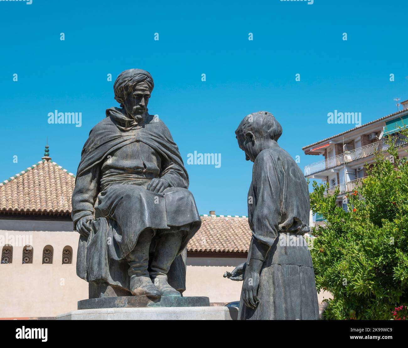 Memorial al rey Boabdil, Ãºltimo sultÃ¡n del reino de Granada, EspaÃ±a Stock Photo