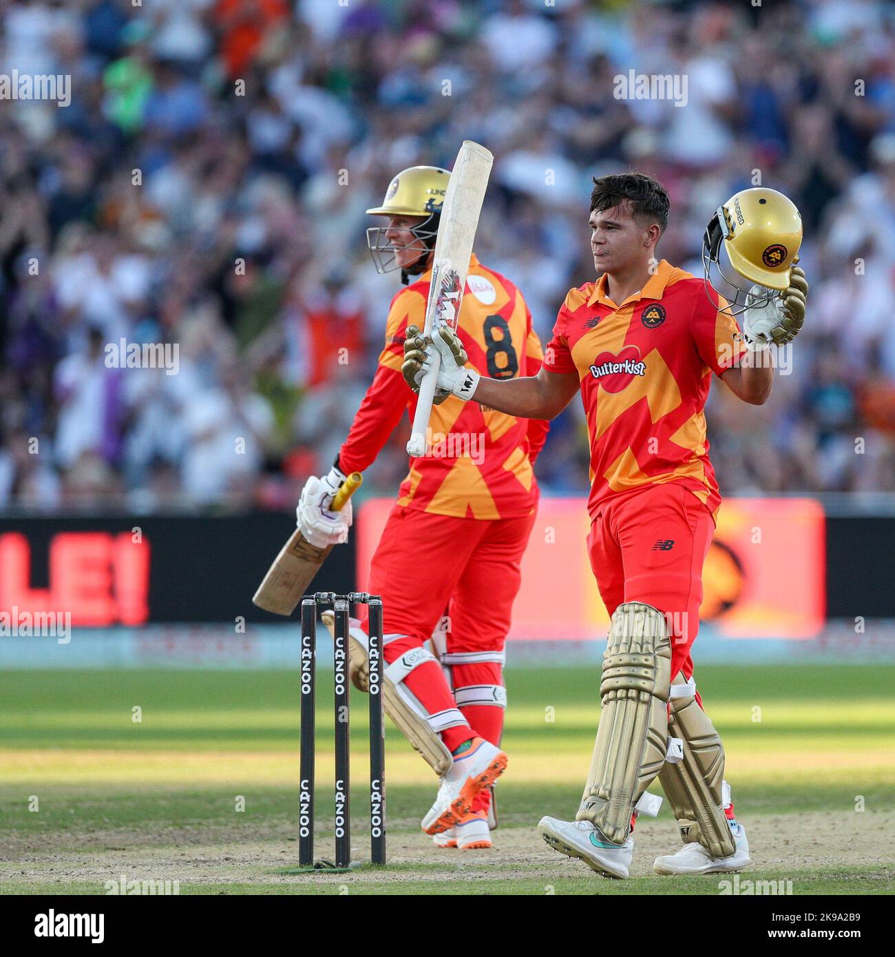 Taken 10 Aug 2022 / The Hundred / Warwickshire County Cricket Club / Edgbaston / Birmingham Phoenix v Southern Brave / Stock Photo