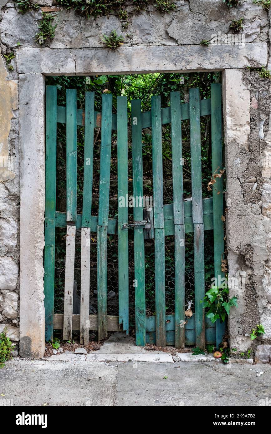 Croatian door Stock Photo