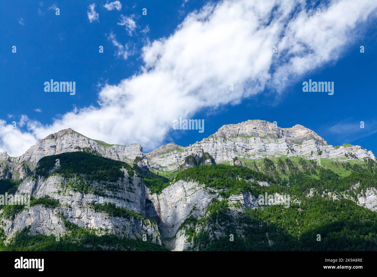 Panoramic view of the Alps mountains in Switzerland Stock Photo - Alamy