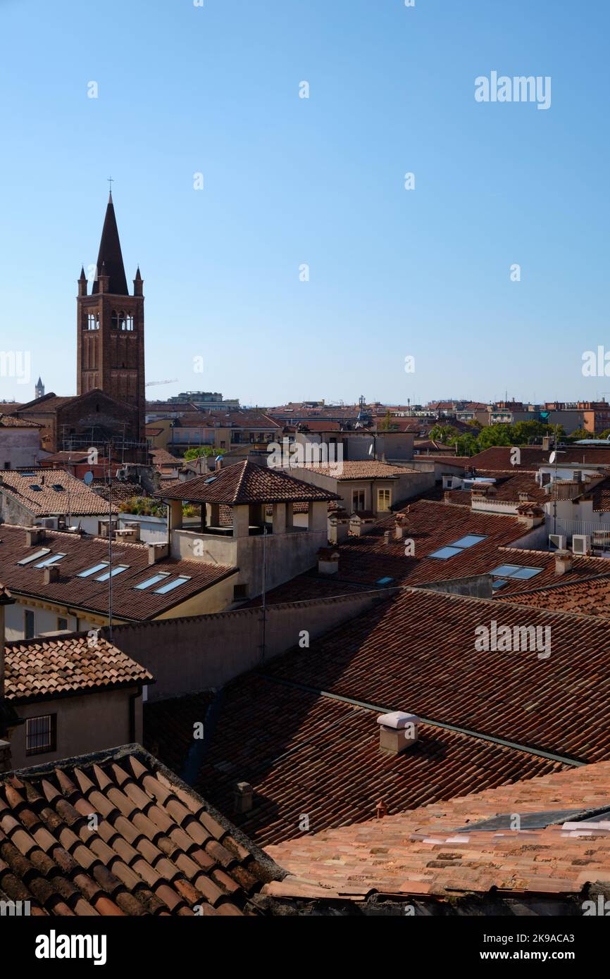 aerial view of the city of Verona Stock Photo - Alamy
