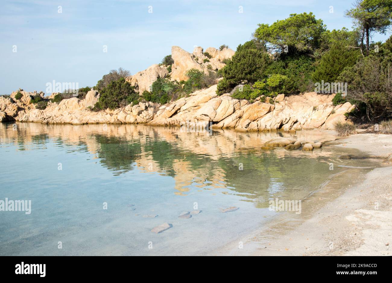 Cala Serena, una delle più belle spiagge della Sardegna Stock Photo