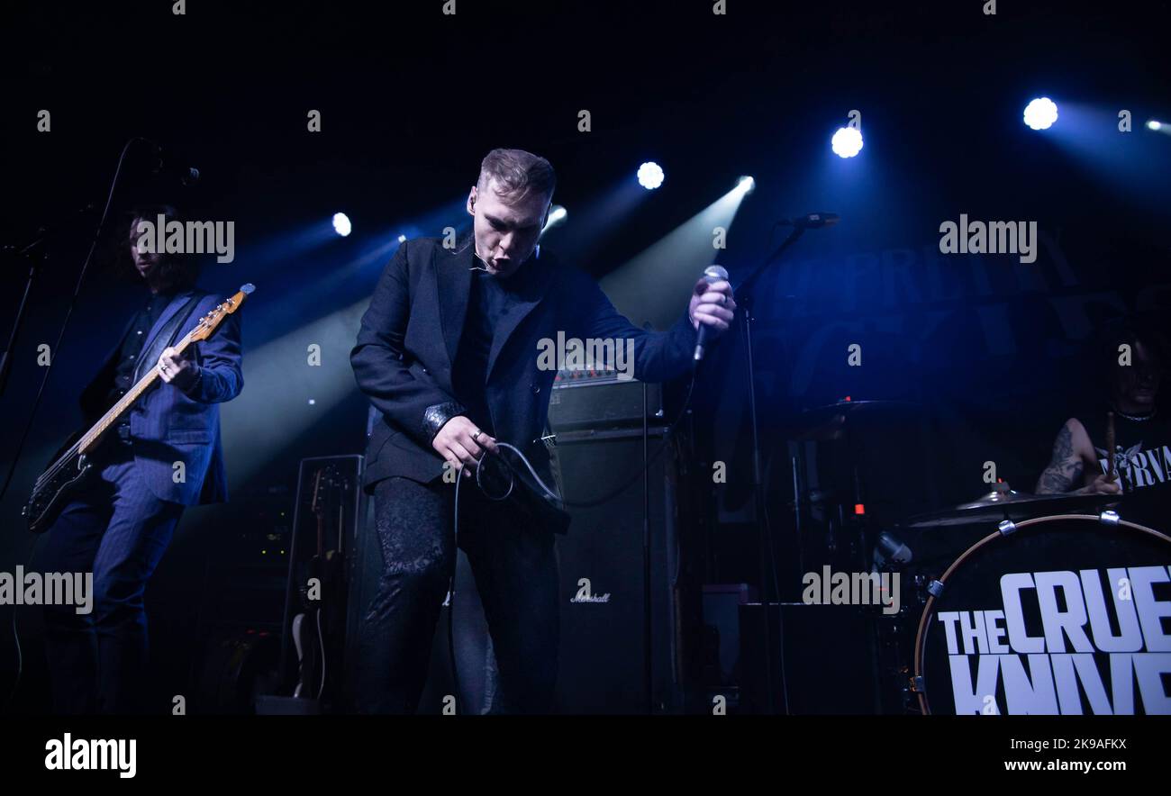 Glasgow, Scotland, 26th October 2022, Photographs of The Cruel Knives