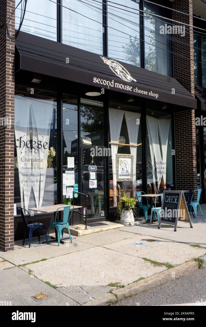 The exterior of the Second Mouse Cheese Shop, a speciality store on