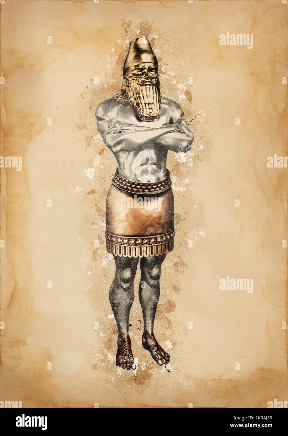 King Nebuchadnezzar's Dream Statue (Daniel's Prophecies) Antique Design