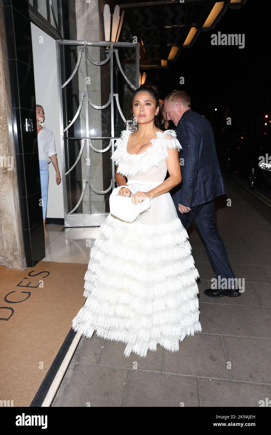 Salma Hayek and Francois-Henri Pinault attend Edward Enninful's book