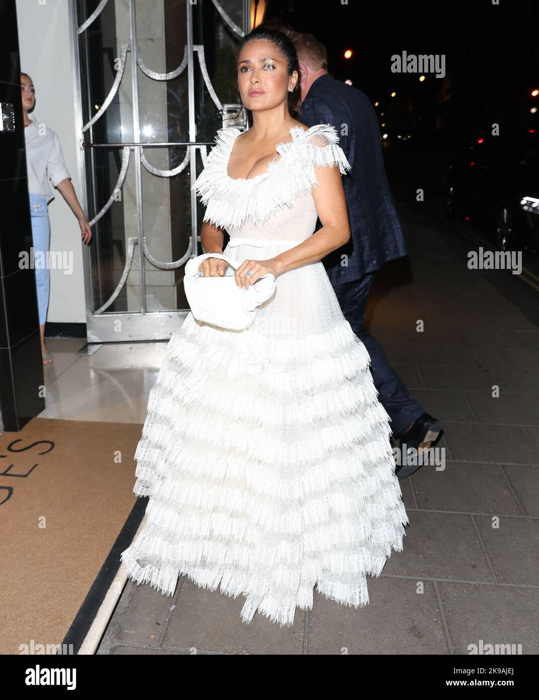 Salma Hayek and Francois-Henri Pinault attend Edward Enninful's book