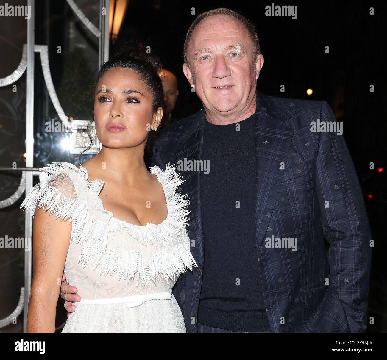 Salma Hayek and Francois-Henri Pinault attend Edward Enninful's book