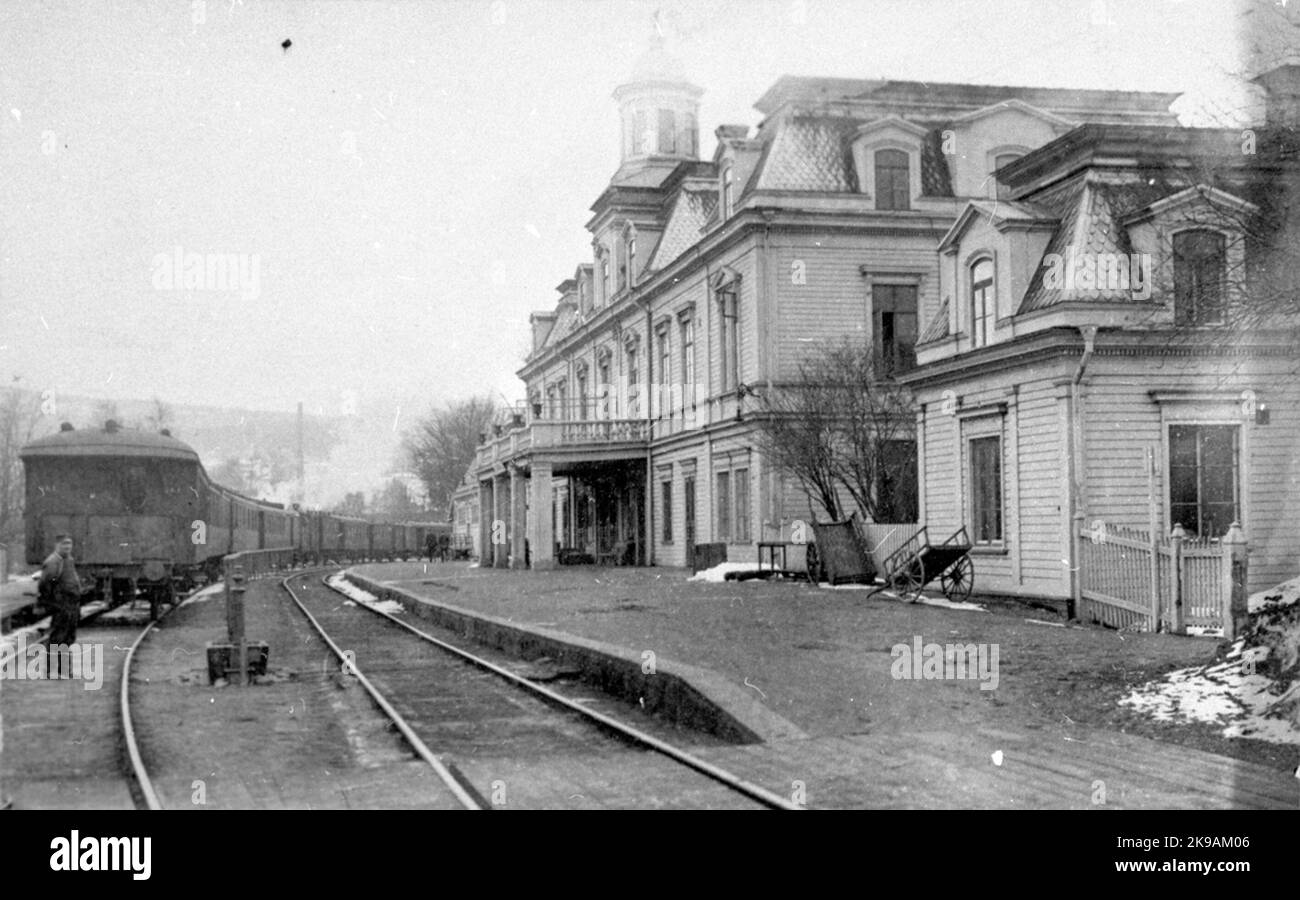 Old station house. SJ era Stock Photo Alamy