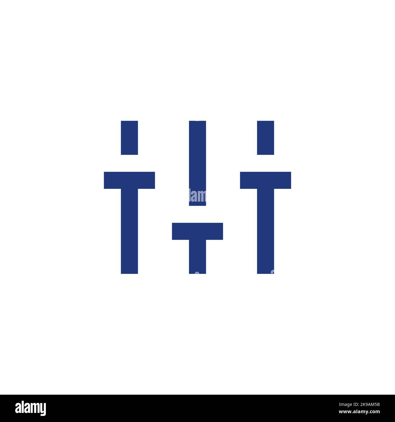 Vertical adjustment pixelated RGB color ui icon Stock Vector Image ...