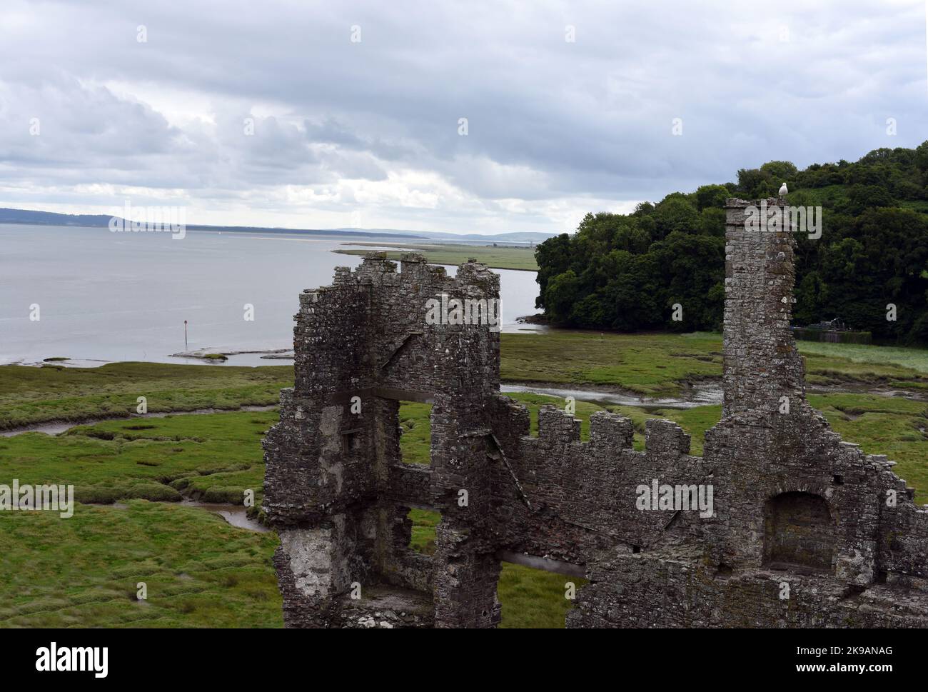 A walk around Laugharne Castle in Carmarthenshire, taking various shots of interest. Number 4034 Stock Photo