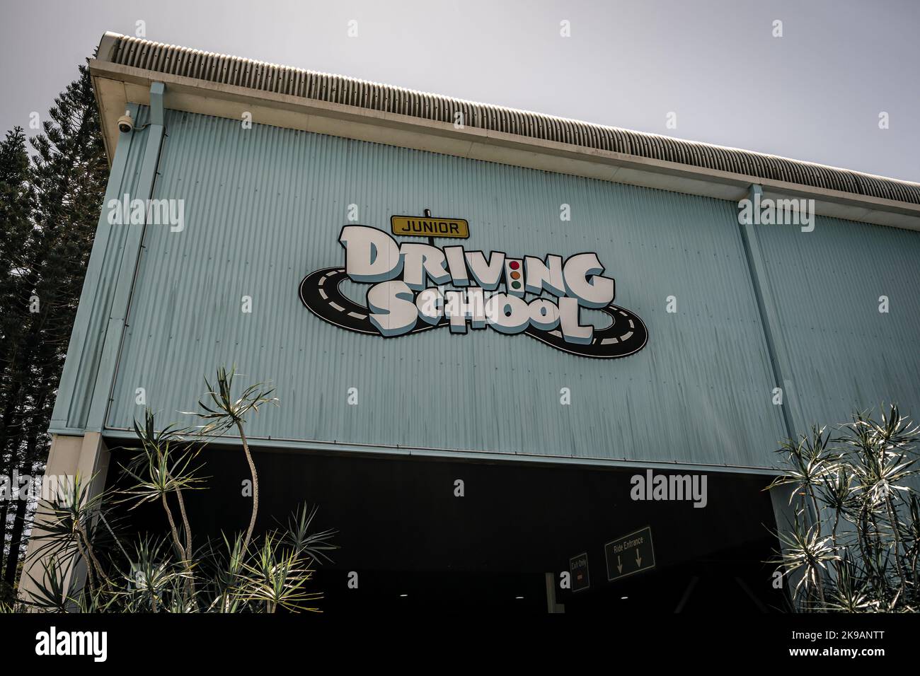Gold Coast, Queensland, Australia Junior Driving School at the Movie World theme park Stock