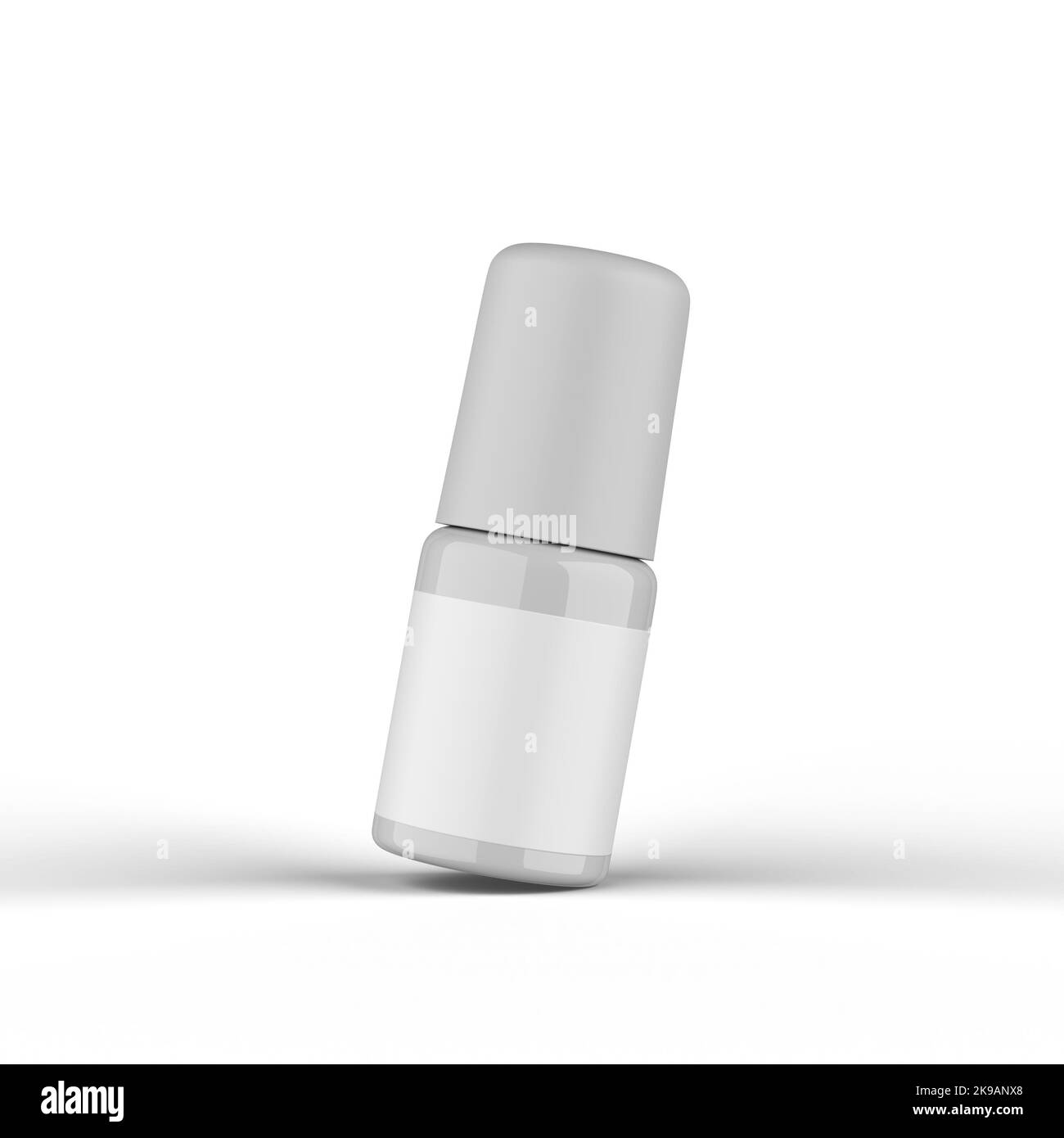 Plastic Roll Cosmetic Bottle 3D Rendering Stock Photo