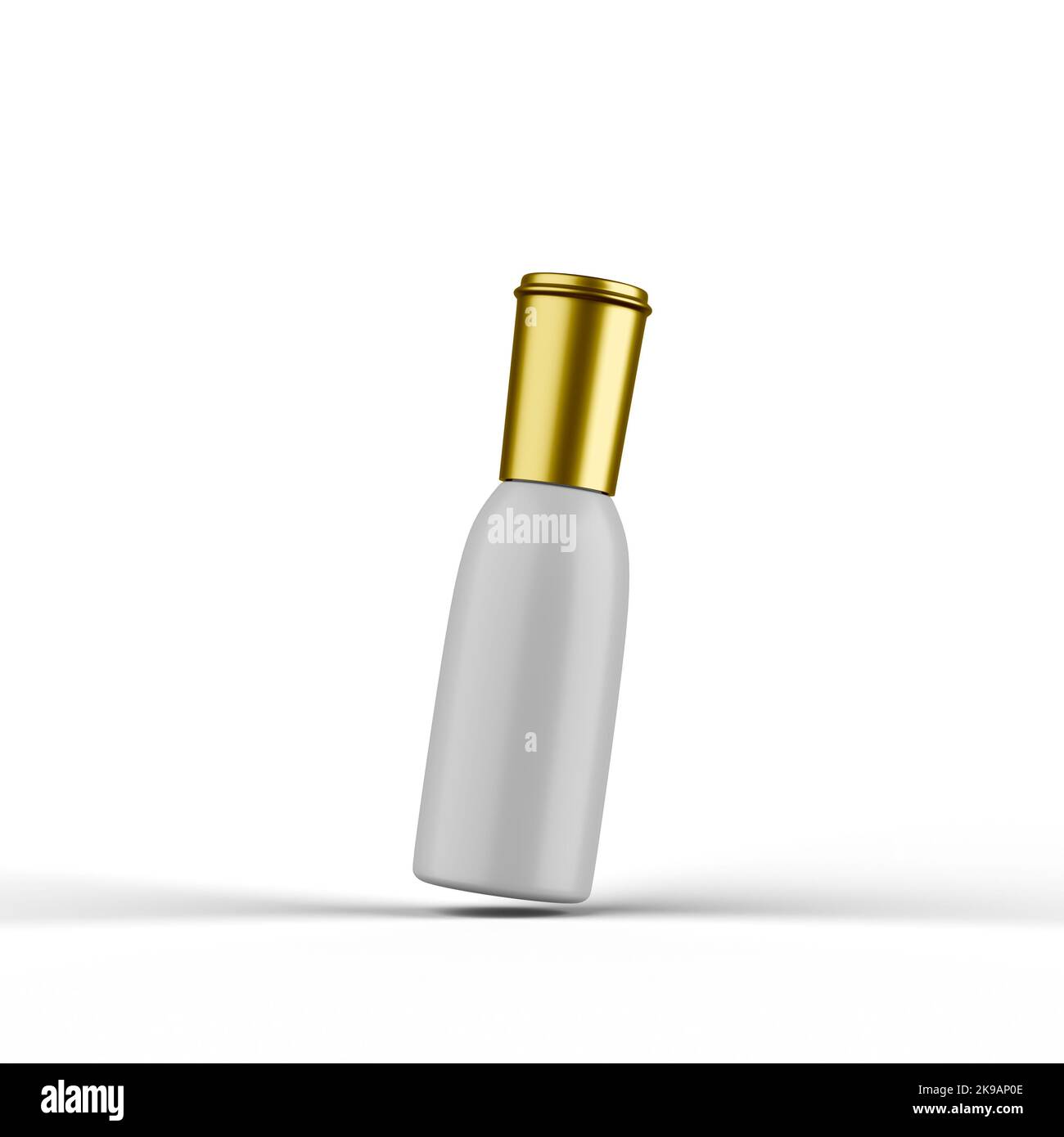 Matte Cosmetic Bottle 3D Rendering Stock Photo