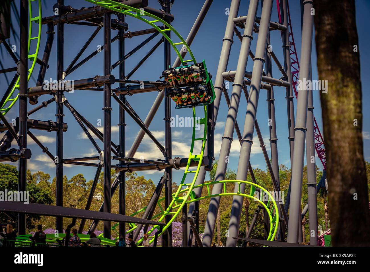 Rollercoaster loop queensland hires stock photography and images Alamy