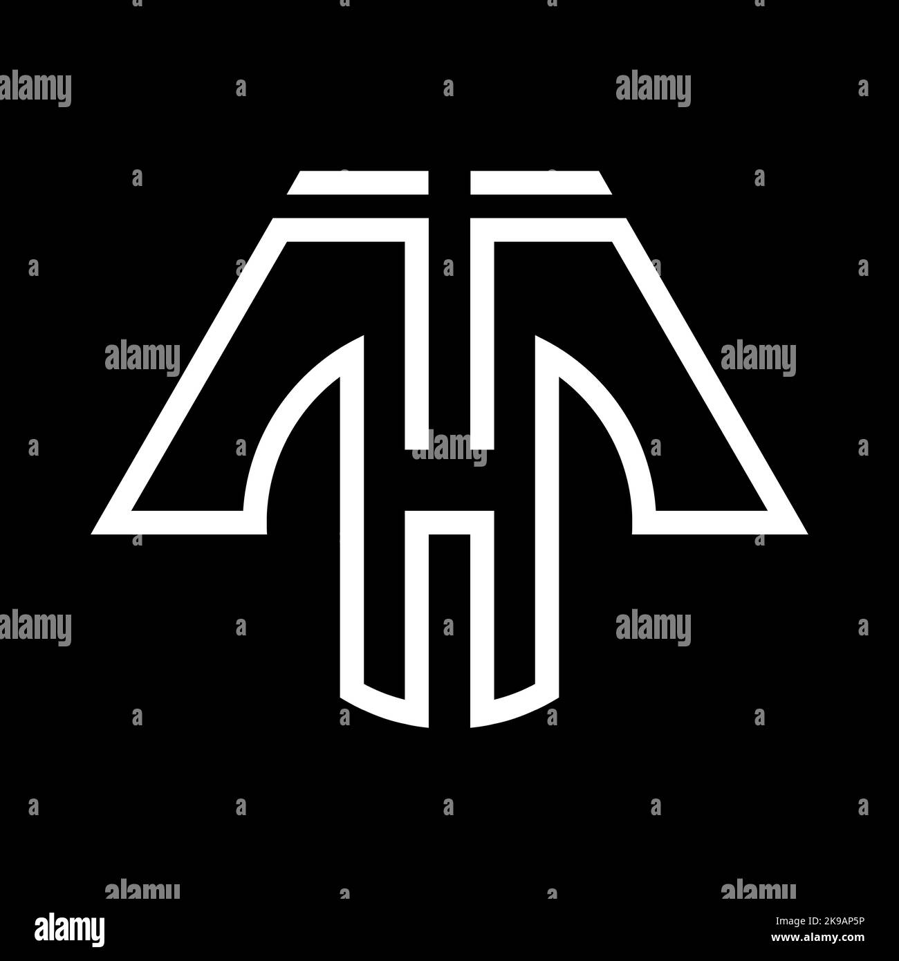 Letter h logo design. Branding identity corporate vector h icon and