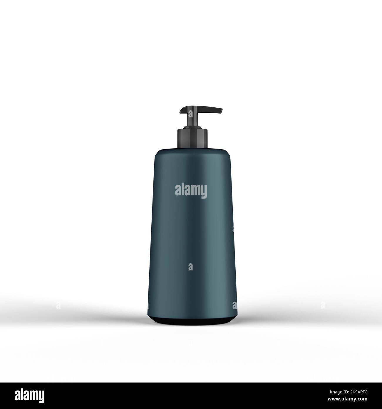 Shampoo Plastic Bottle 3D Rendering Stock Photo
