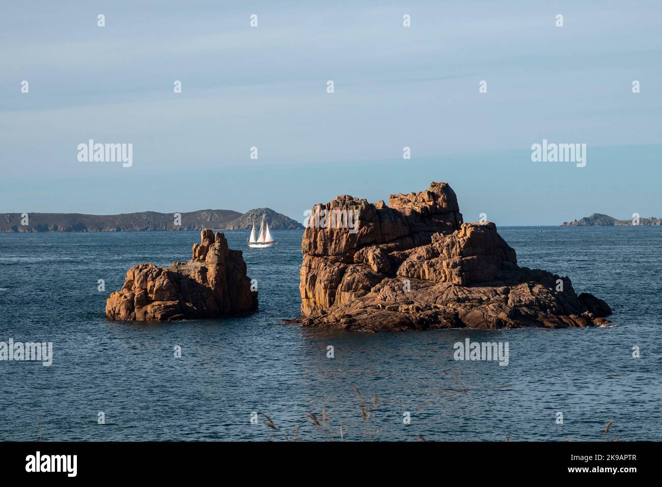 Boat the ocean Stock Photo Alamy
