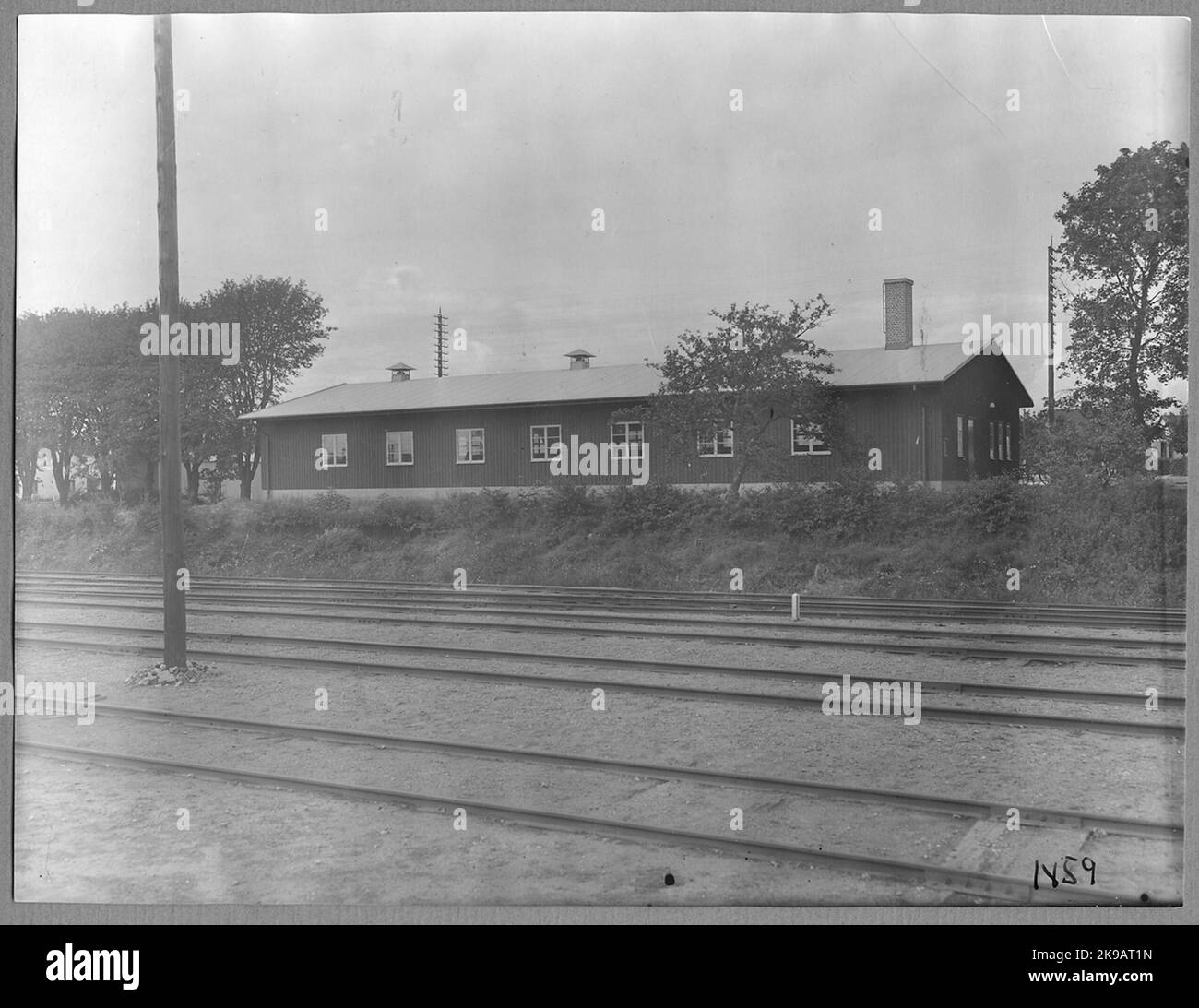 Hörby, bus garage Stock Photo Alamy