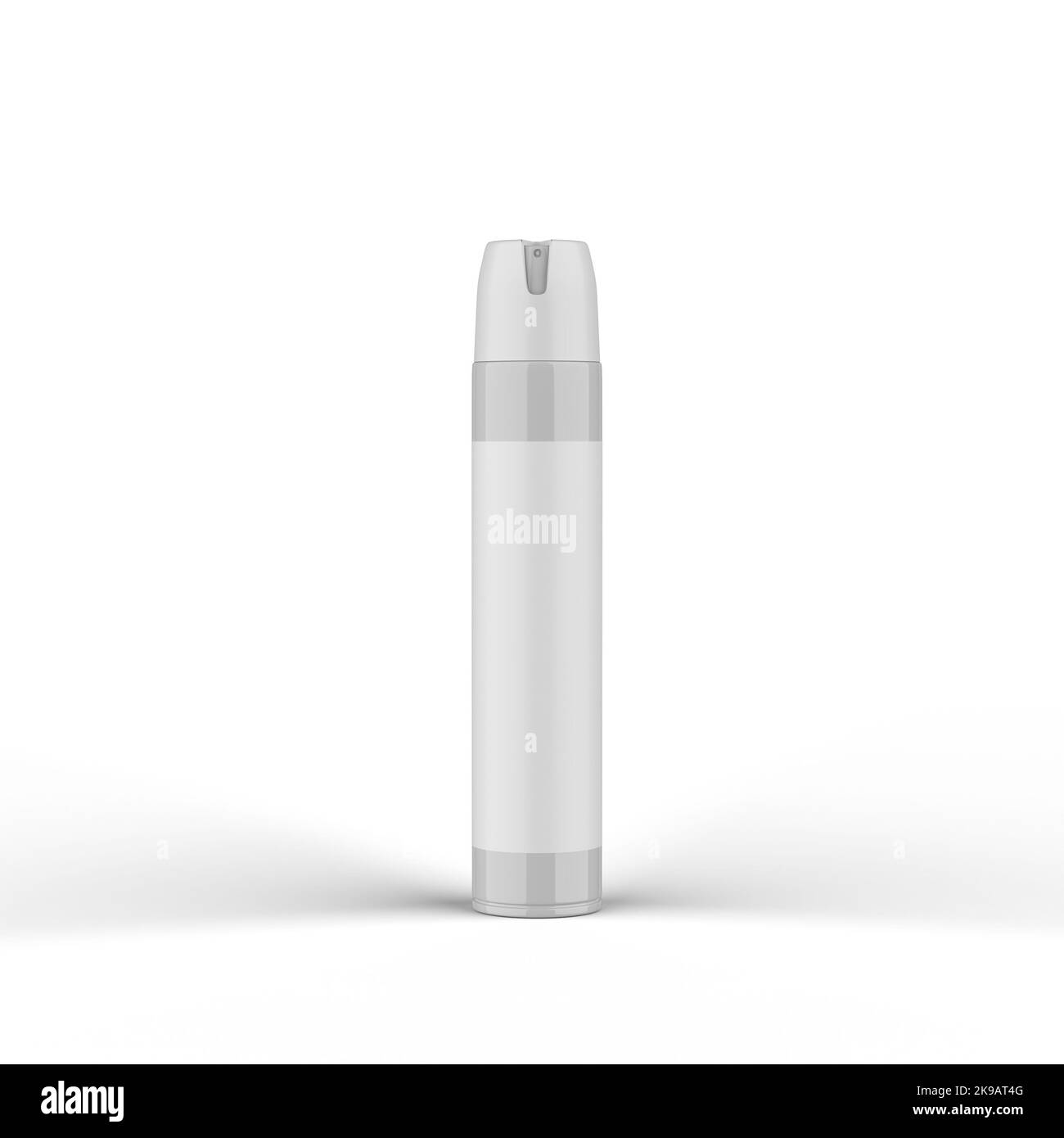 Glossy Metallic Bottle 3D Rendering Stock Photo