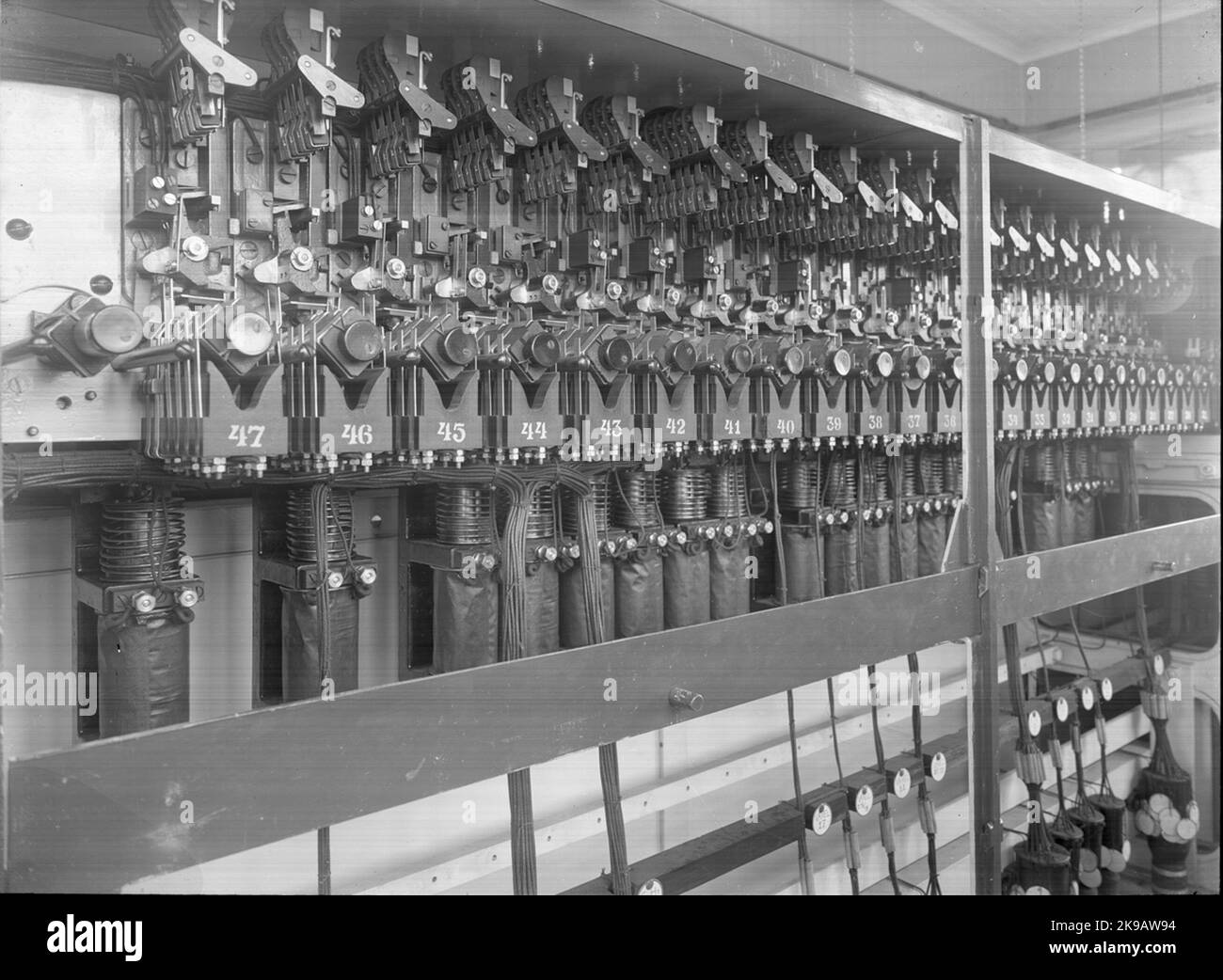 Electrical switchgear in Borås, couplings Stock Photo Alamy