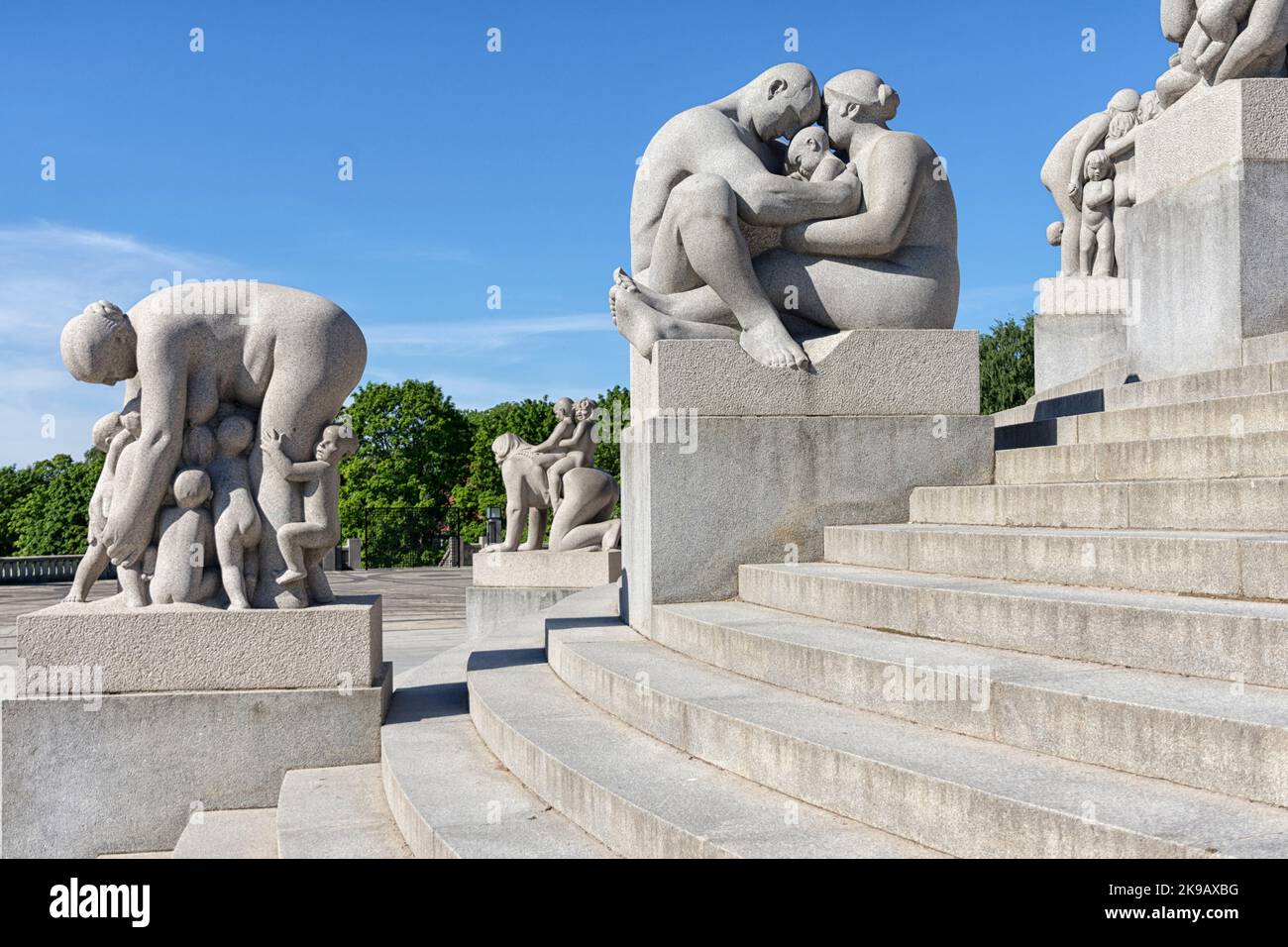Famous granite sculptures, Vigeland Sculpture Park, Vigeland