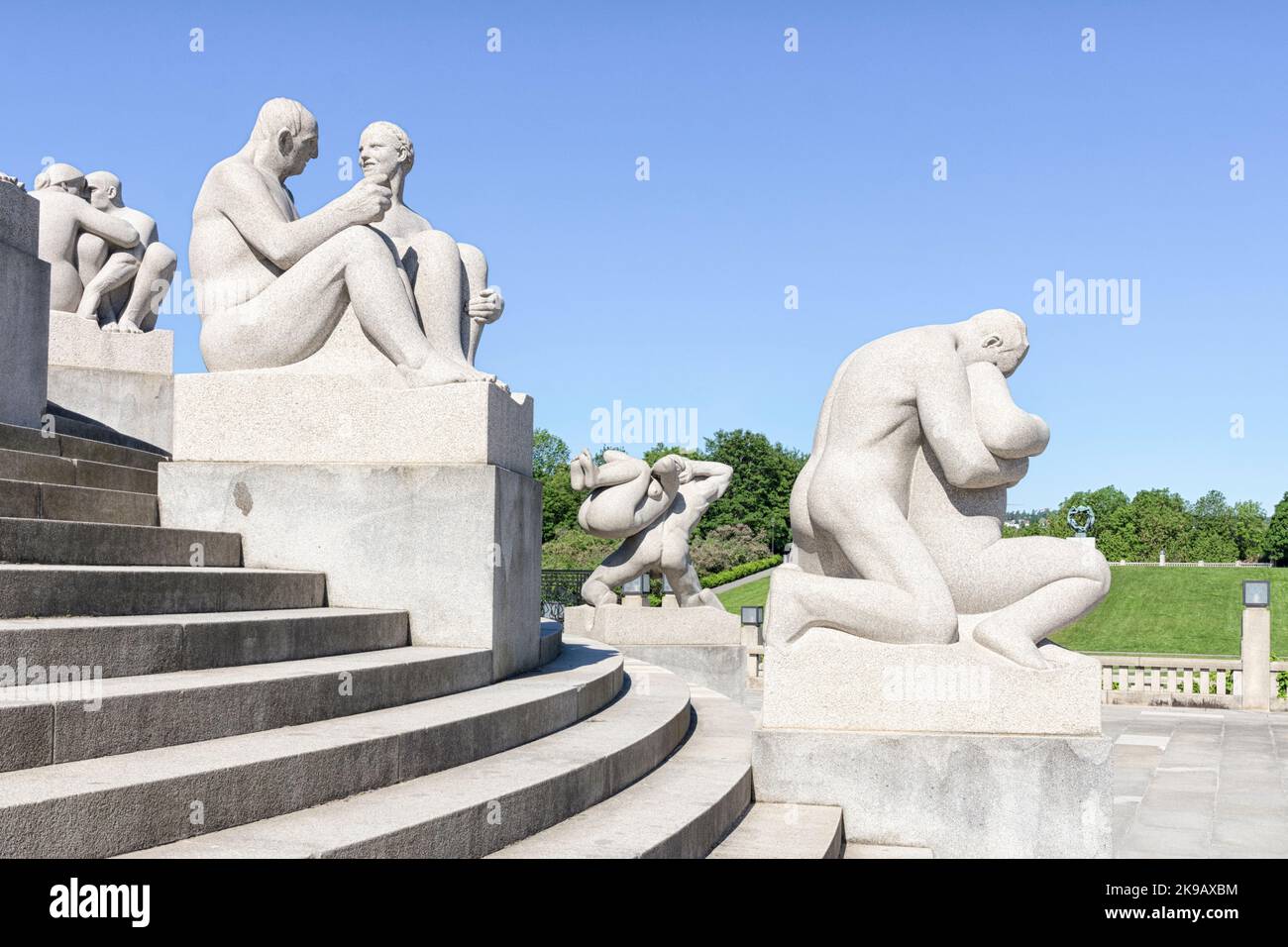 Famous Granite Sculptures, Vigeland Sculpture Park, Vigeland ...